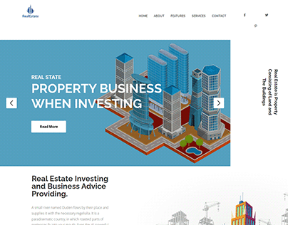 Real Estate Business Landing Page