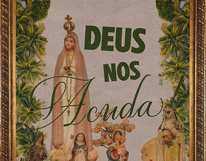 Deus Nos Acuda | Vintage Collage Art Poster