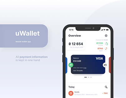 uWallet — Finance Mobile App UI/UX