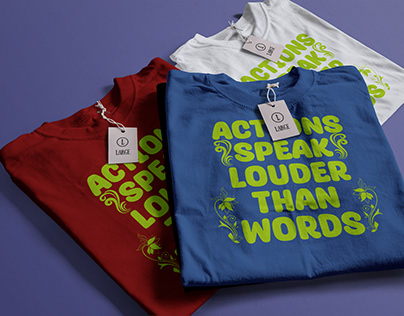 Free mockup and typography tshirt design