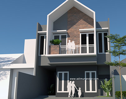 Desain Rumah Tropis Moderen Palma Grandia Surabaya