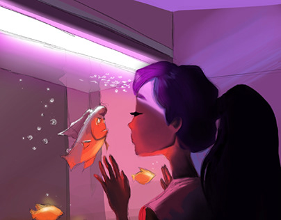 Grump fish - Illustration