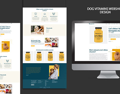 Dog vitamine webshop design
