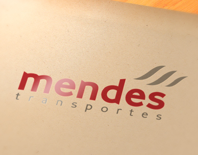 Mendes Transportes - Logotipo, Cartão e Anúncio