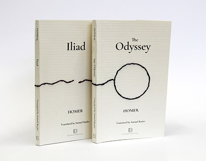 The Odyssey and Iliad - Book cover design