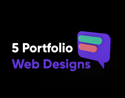 5 Portfolio Web Designs