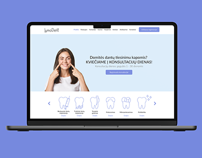 Dental clinic "LumoDent" website landing page