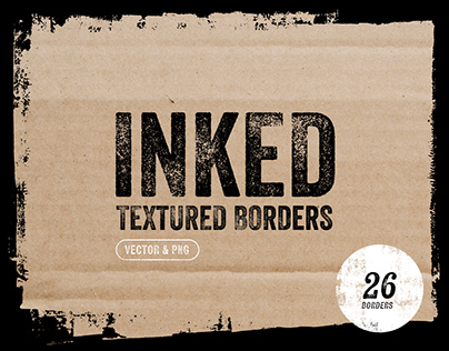 Inked - 26 Textured Borders