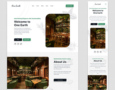 Restaurant Website- Responsive Design