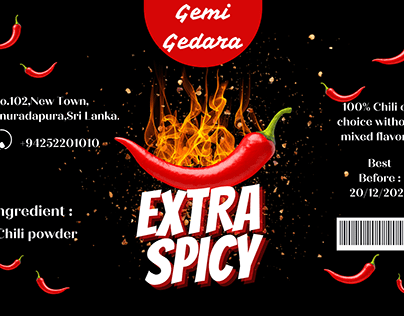 spicy food label