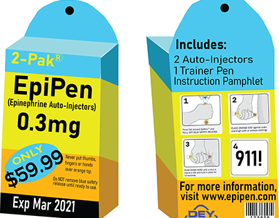 EpiPen packaging redesign