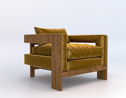 The A armchair, modern contemporary style.