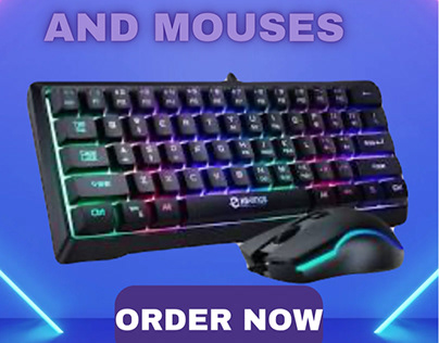 Graphic Ad for keyboard and mouse