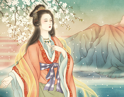 The Japanese goddess "Konohanasakuya-hime"
