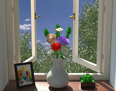 Project thumbnail - It doesn't wither, Lego Flower Bouquet.