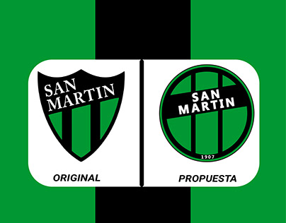 Rediseño de escudo para San Martin-Futbol Argentino