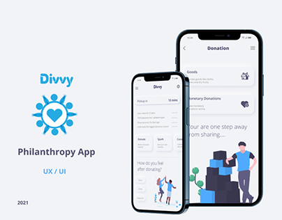 Divvy - Philanthropy App UX / UI