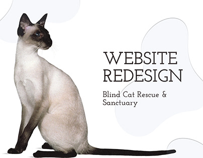 Redesign of "Blind cat rescue and sanctuary" website