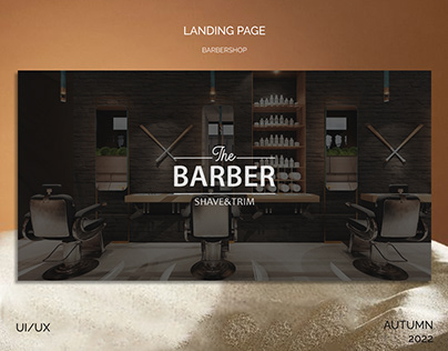 Barbershop Landing Page Design