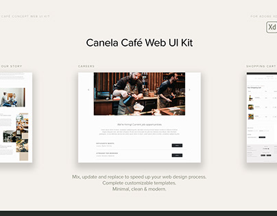 Canela Café Web UI Kit