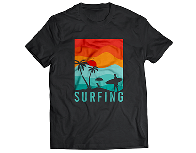 Surfing T-shirt Design