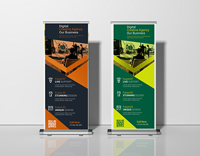 Professional Corporate Roll Up Banner Design