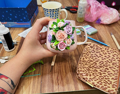 Handmade crafts with Polymer clay