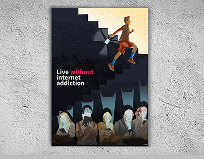 Poster about Internet addiction