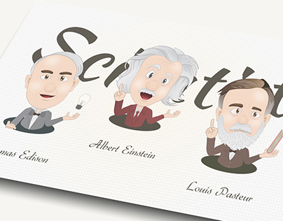 [ Famous Scientists ] Character Design