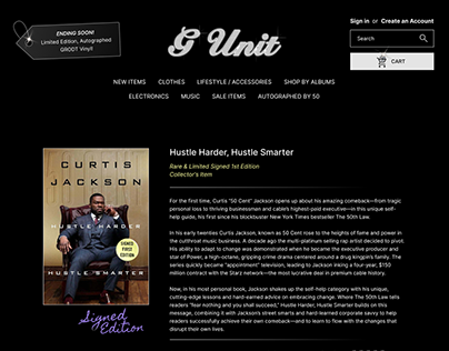 G-UNIT website re-design
