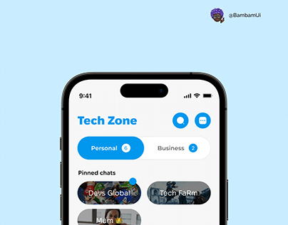 Tech Zone - Chat app concept