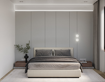 Спальня в стиле минимализм / Minimalist style bedroom