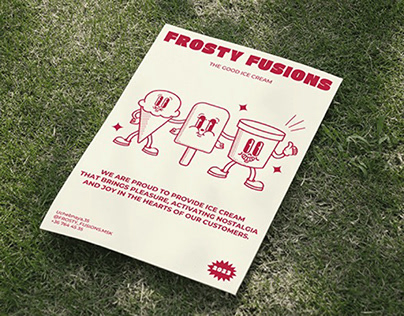Frosty Fusions/branding Ice Cream /visual identity