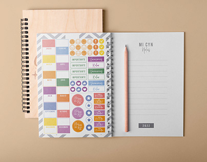 Diseño interior Agendas - Planificadores - Cuadernos