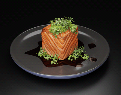 CGI Food Rendering - Salmon