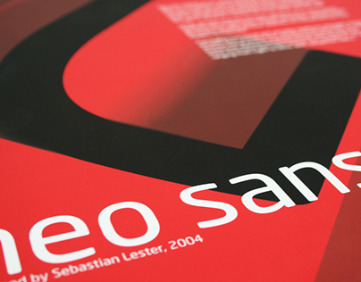 Neo Sans Pro Typeface Poster