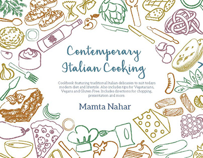 Digital and print Italian Cookbook (Student Project)