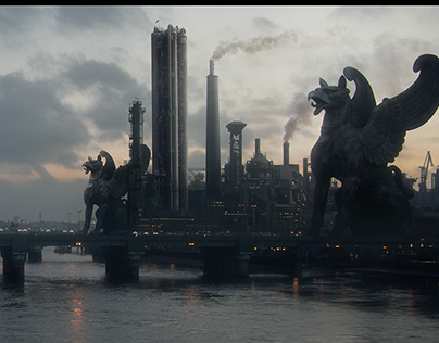 London Industrial City - Cinematic / Matte Painting