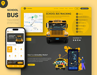 School Bus GPS Tracking System (UI/UX)