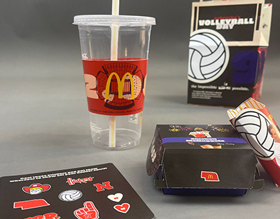 "Nebraska's Volleyball Day Meal" Happy Meal Redesign