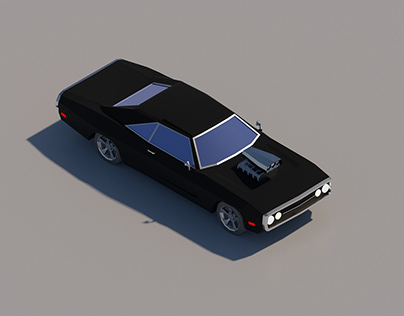 Dodge Charger Low Poly
