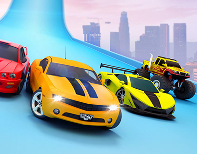 Impossible Car Stunt Game Screenshot