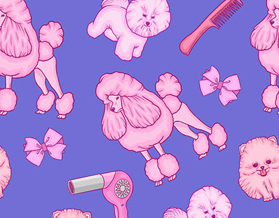 Poodle Puff Pattern by Hailey Patalano