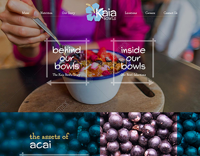 Kaia Bowls Website Design