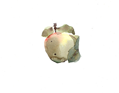 Personal illustration project "Harvest", part I: Apples