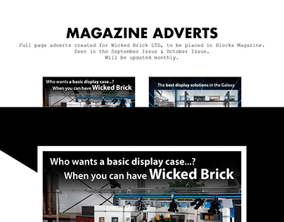 Magazine Advertisements - Wicked Brick LTD