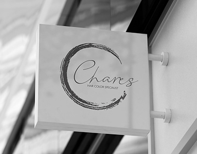 Chares hair color specialist | logo design