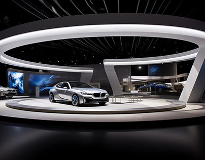 BMW car exhibition stand design concept