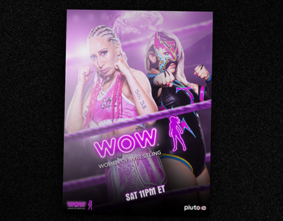 WOW Women of Wrestling Flyer/Poster Design