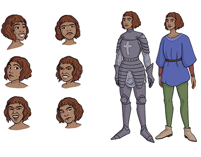 Zendaya/Joan of Arc Character Design